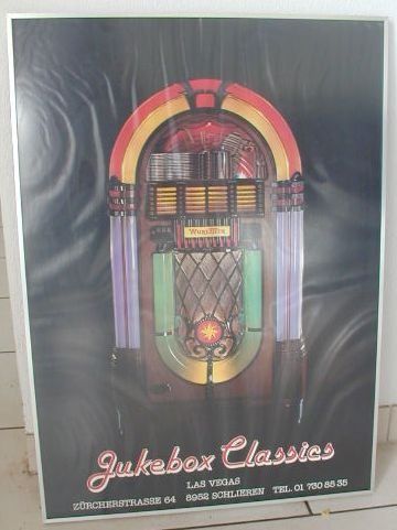 Micasa Cornici: BILDERRAHMEN mit Poster Juke Box Classic – Usato da Zürich venduto da Vinyl 4