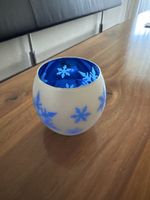 Schneeflocken Windlicht Teelicht Kerzenhalter Partylite