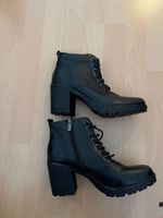 Schwarze Stiefeletten mit Absatz, Grösse 40 - Top Zustand!