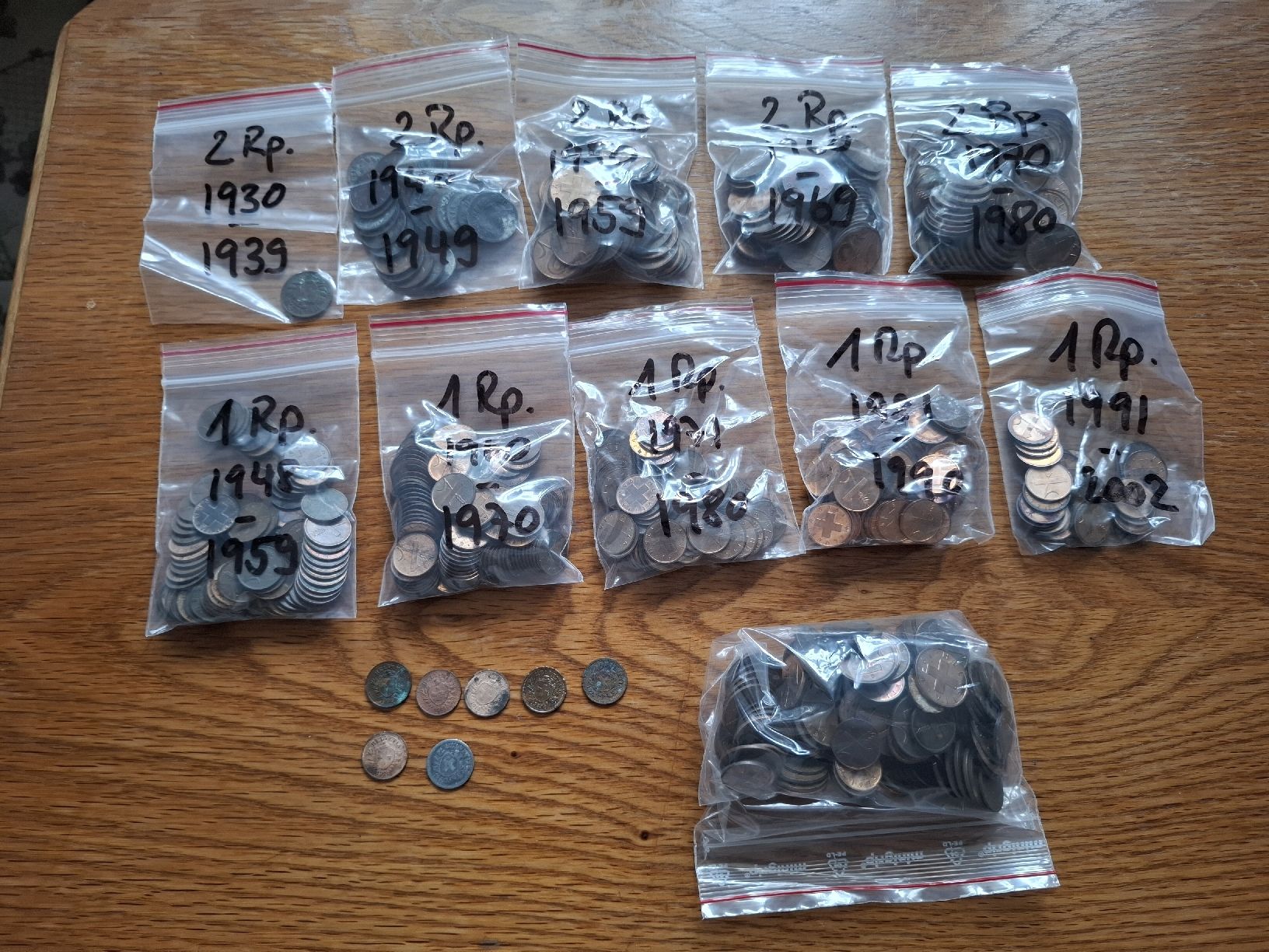 Alle Münzen: CH Ein- und Zweiräppler 1.6kg – Gebraucht aus Hunzenschwil von Hardrock6