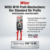 Wiss M1R Profi-Blechschere links Neu (Made in USA)