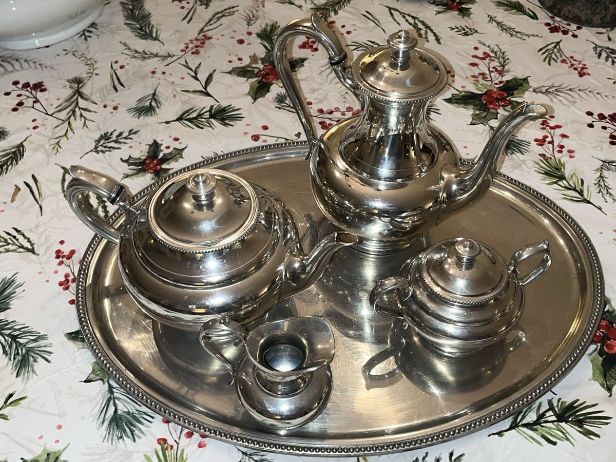 Set di piatti: James Dixon Silber Tee/Kaffee Set +Tablett, Vintage! – Usato da Rüti ZH venduto da Walti0