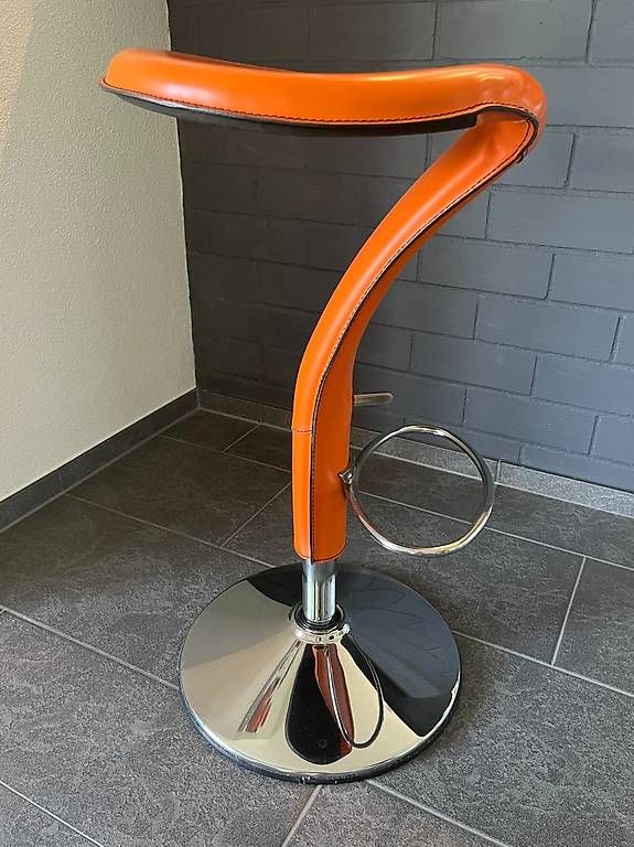 Tabourets: Barhocker orange Leder – D'occasion à Seltisberg par rbs_f5q2 2