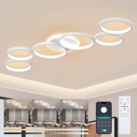 LED Deckenleuchte dimmbar weiss App & Fernbedienung