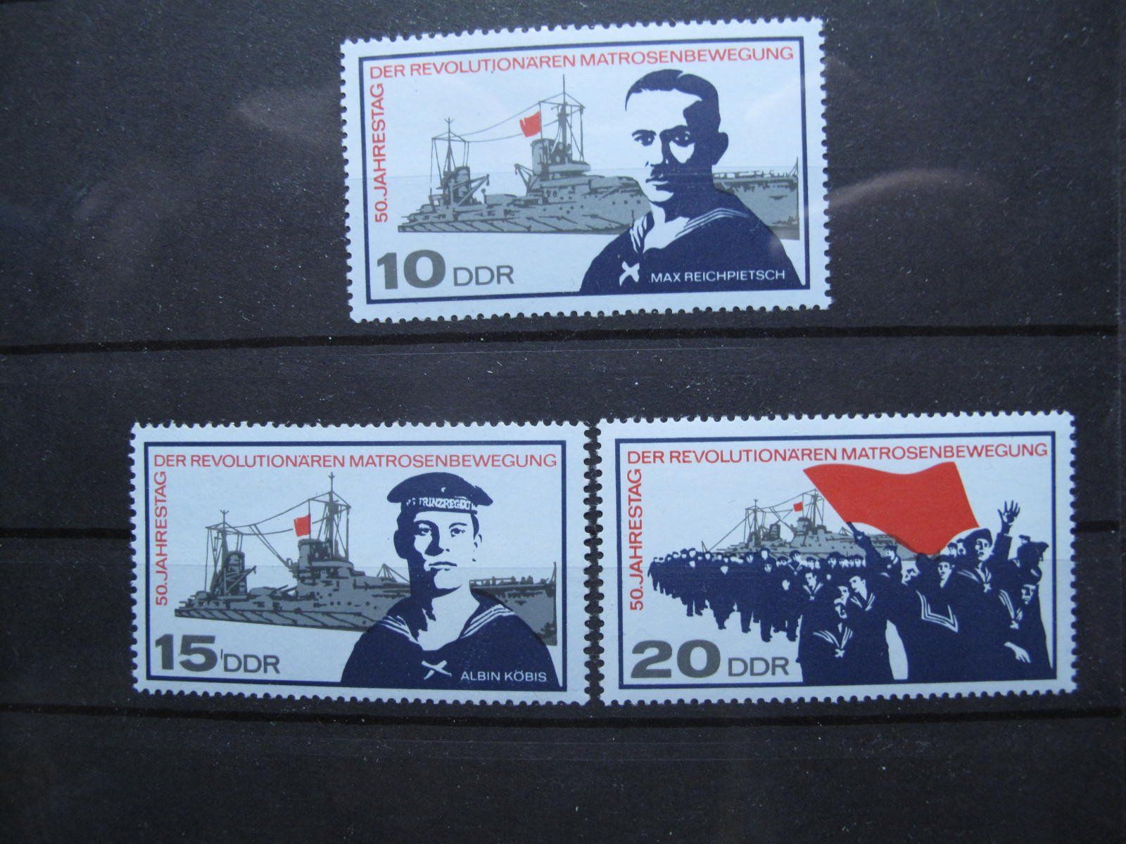Alle Briefmarken: DDR 1967 Matrosenbewegung ** – Gebraucht aus Wil SG von fva01