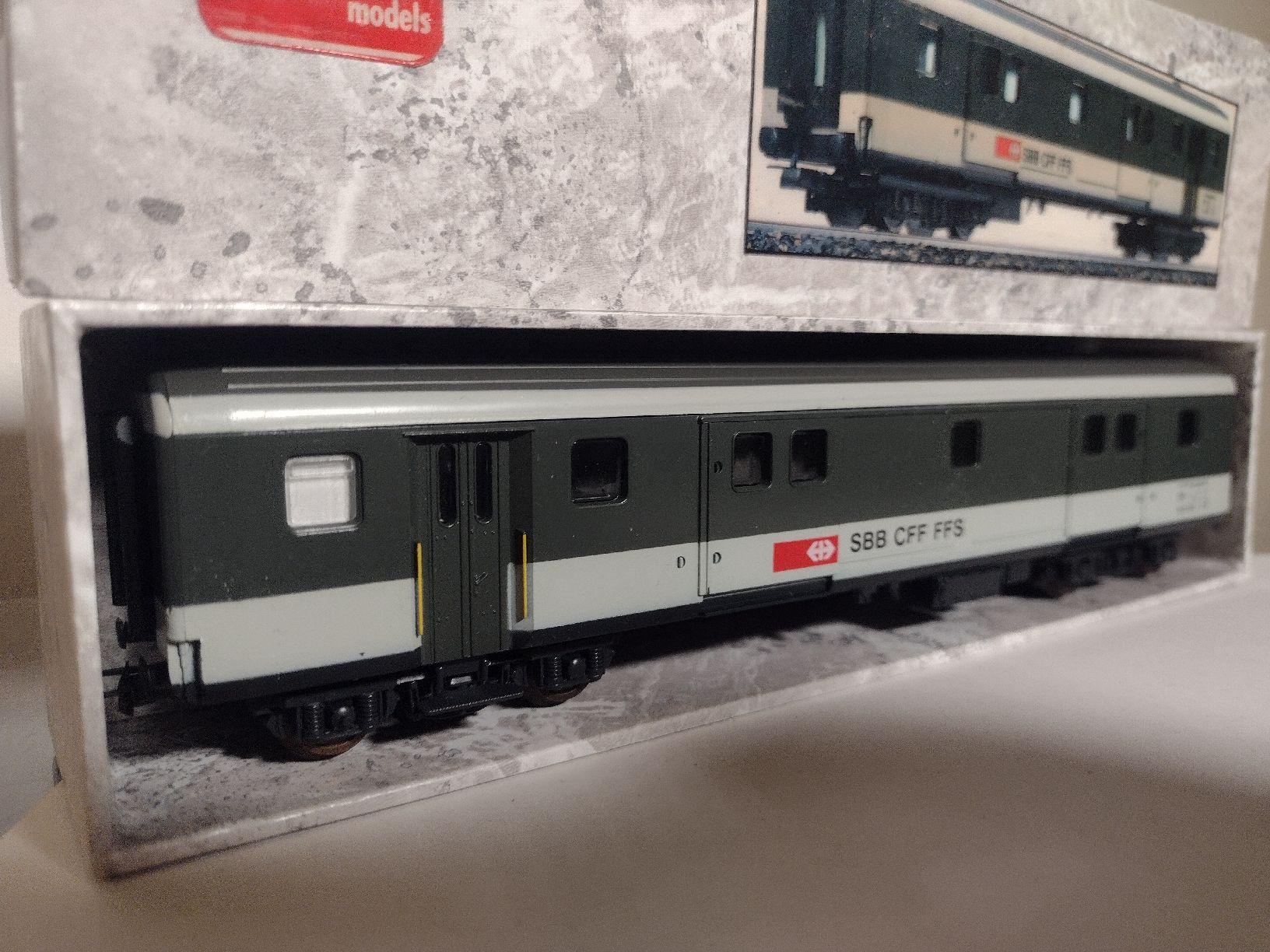 Lima Modellini di ferrovie: Lima Models SBB CFF FFS Luggage Car - In Box - HO scale – Usato da Zürich venduto da TrainLine 2