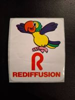 Vintage Rar Sticker Aufkleber Rediffusion (80er) Wie Neu!