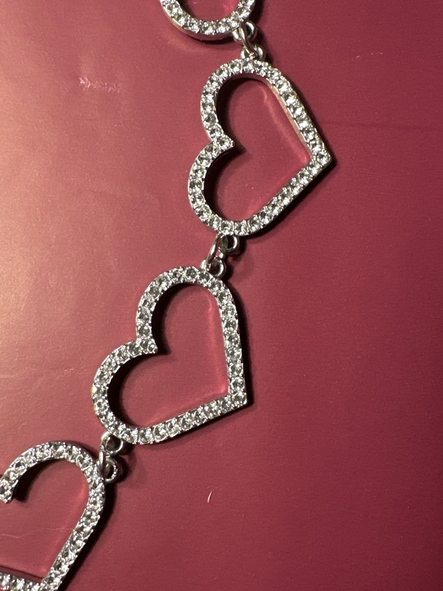 Catenine: Collier Strasssteine Herz – Nuovo (secondo la descrizione) da Bern venduto da schnupka 1