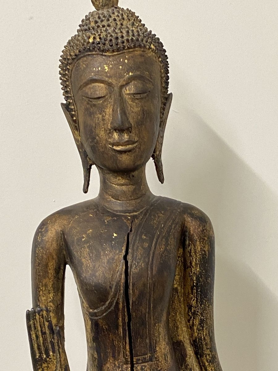 Sculture & Statue: Antike Buddha Statue aus Holz, Asien – Usato da Dietikon venduto da brocki-eyra 1