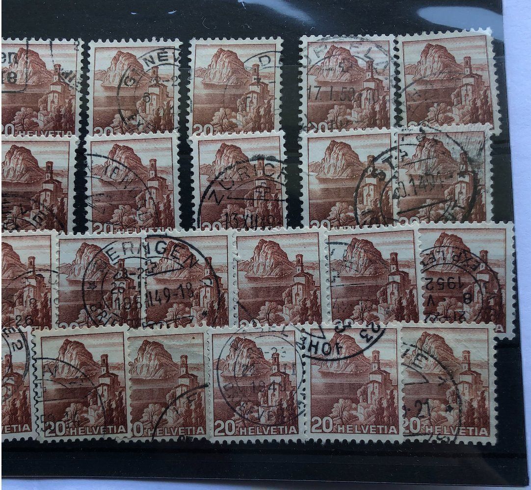 Alle Briefmarken: Nr.287 Landschftbilder Lot – Gebraucht aus Aarau von Billa007 2