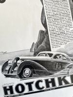 Hotchkiss Cars - 3 Alte Werbungen / Publicités 1932/37
