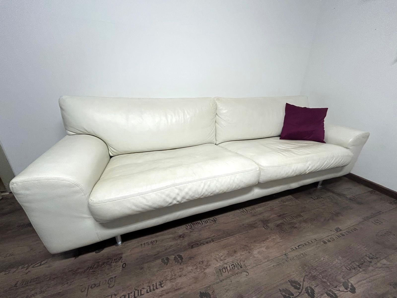 Divani: Sofa weiss (Echtleder) – Usato da Basel venduto da SaraMeier01