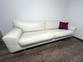 Sofa weiss (Echtleder)