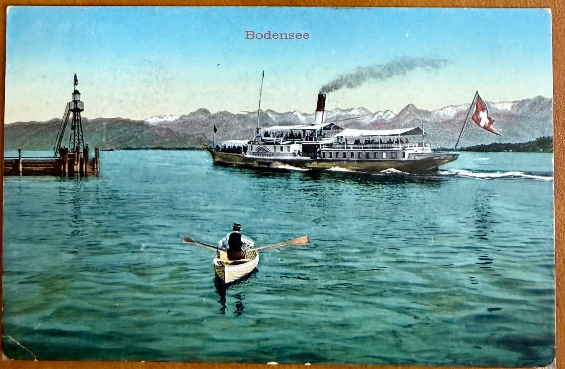 Cartoline postali: Bodensee - Dampfschiff 1913 – Usato da Lutry venduto da Ediego