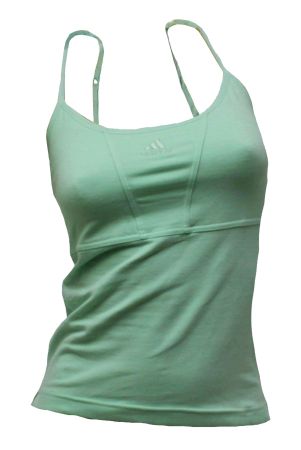Adidas Damen Top, Fitness, Yoga Pilates Freizeit/Mint/Gr.40
