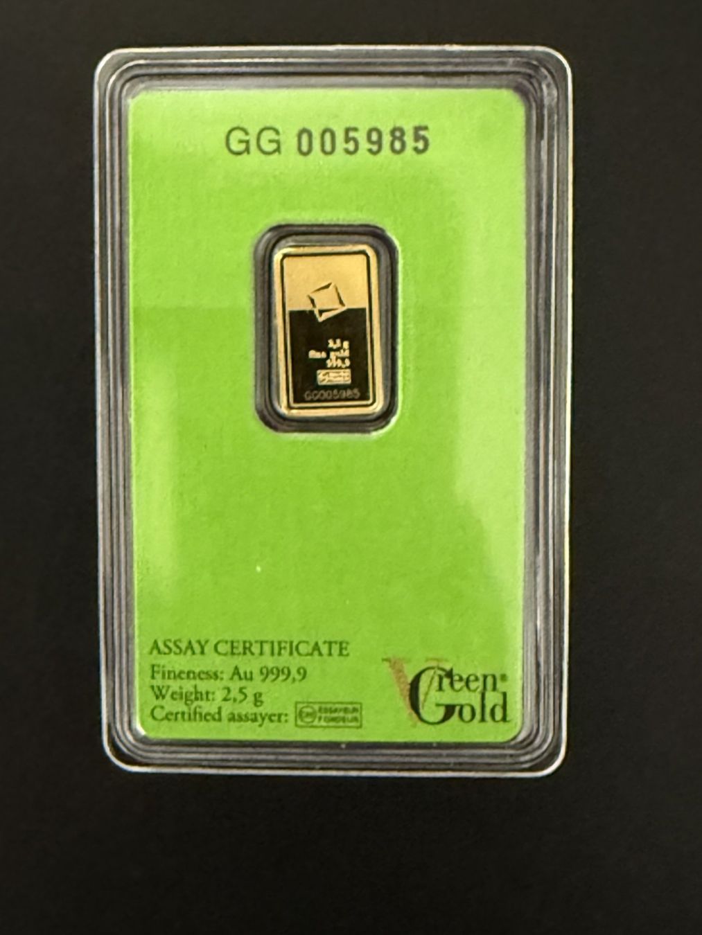 Valcambi Edelmetalle: Goldbarren 2.5 g VG Valcambi – Neu und originalverpackt aus Untersiggenthal von byiggy 1