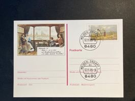 BRD 1985 Ganzsache Carl Spitzweg Zudruck Philatelia Köln