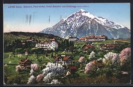 Spiez, Bahnhof, Park-Hotel, Hotel Bahnho