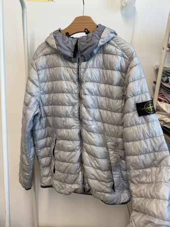 Stone Island Down Jacket SS16 Grau XL Garment Dyed