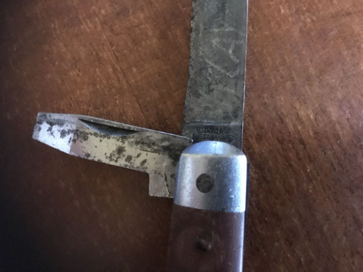 Coltelli tascabile: 3 alte Militärsackmesser – Usato da Goldach venduto da Roger131313 5