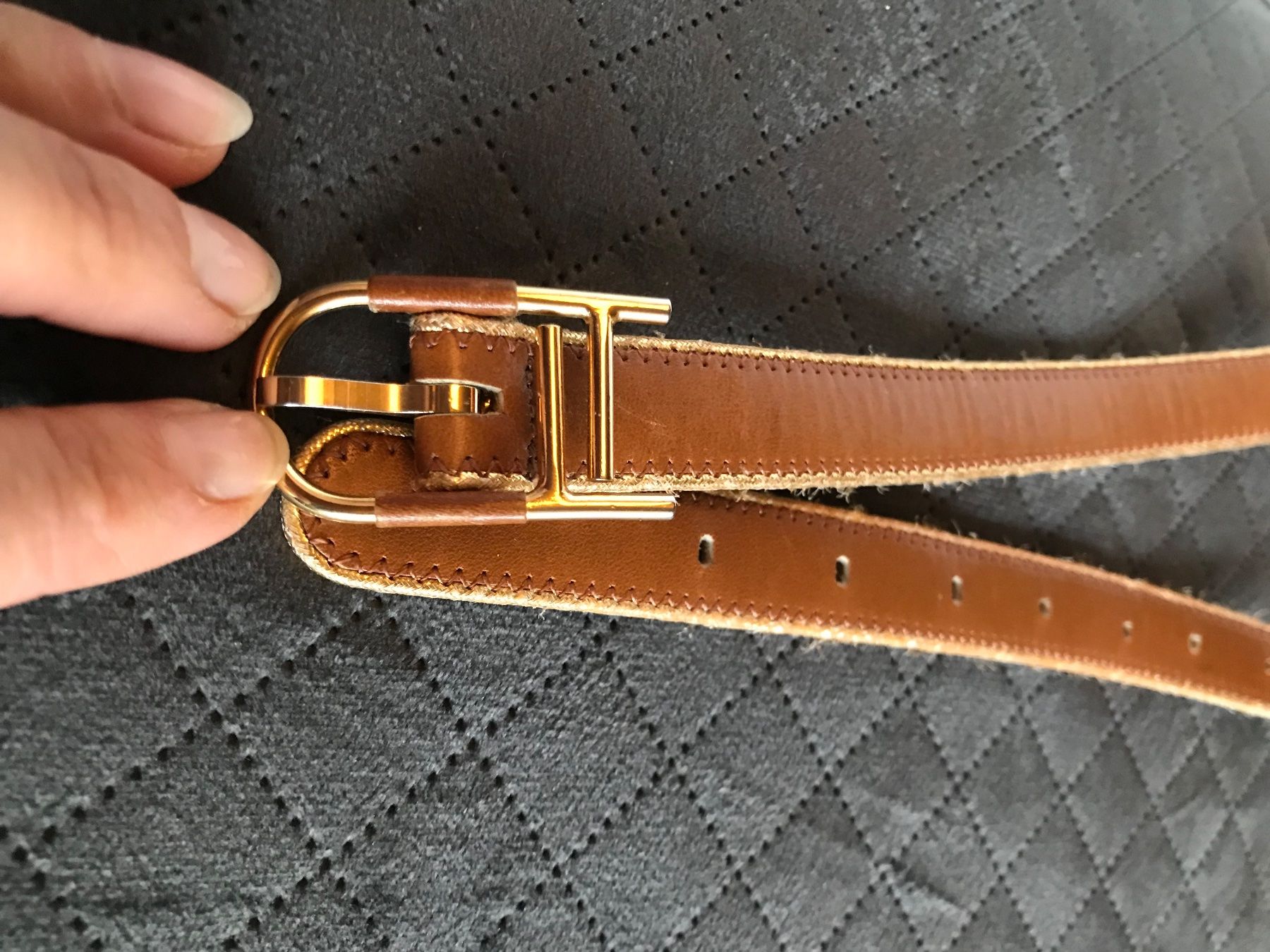 Cinture: Ceinture Ted Lapidus, cuir brun, élégante – Nuovo (secondo la descrizione) da Grimisuat venduto da eliseba88 3