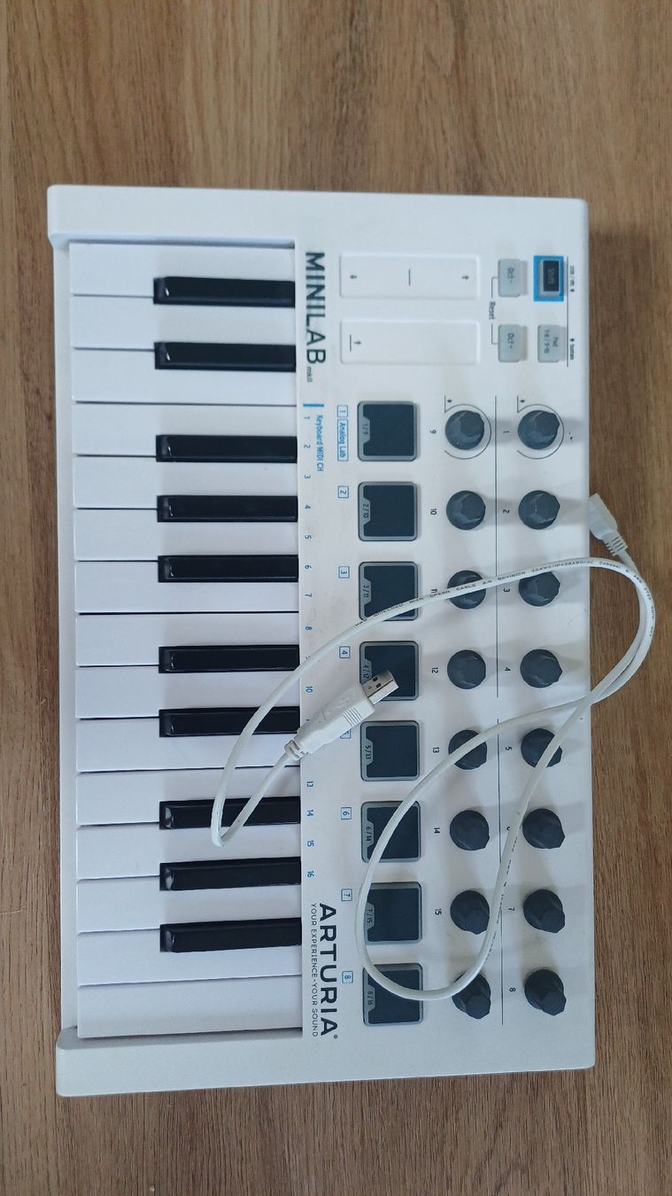 Strumenti musicali: Arturia Minilab MKII Controller Keyboard weiss mit USB Kabel – Usato da Kriens venduto da Nikamii