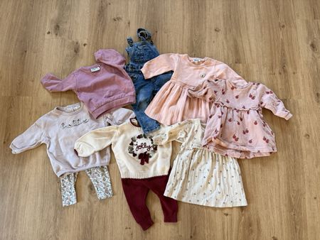 Kleider Set Mädchen Grösse 74 80 gebrauchter Zustand