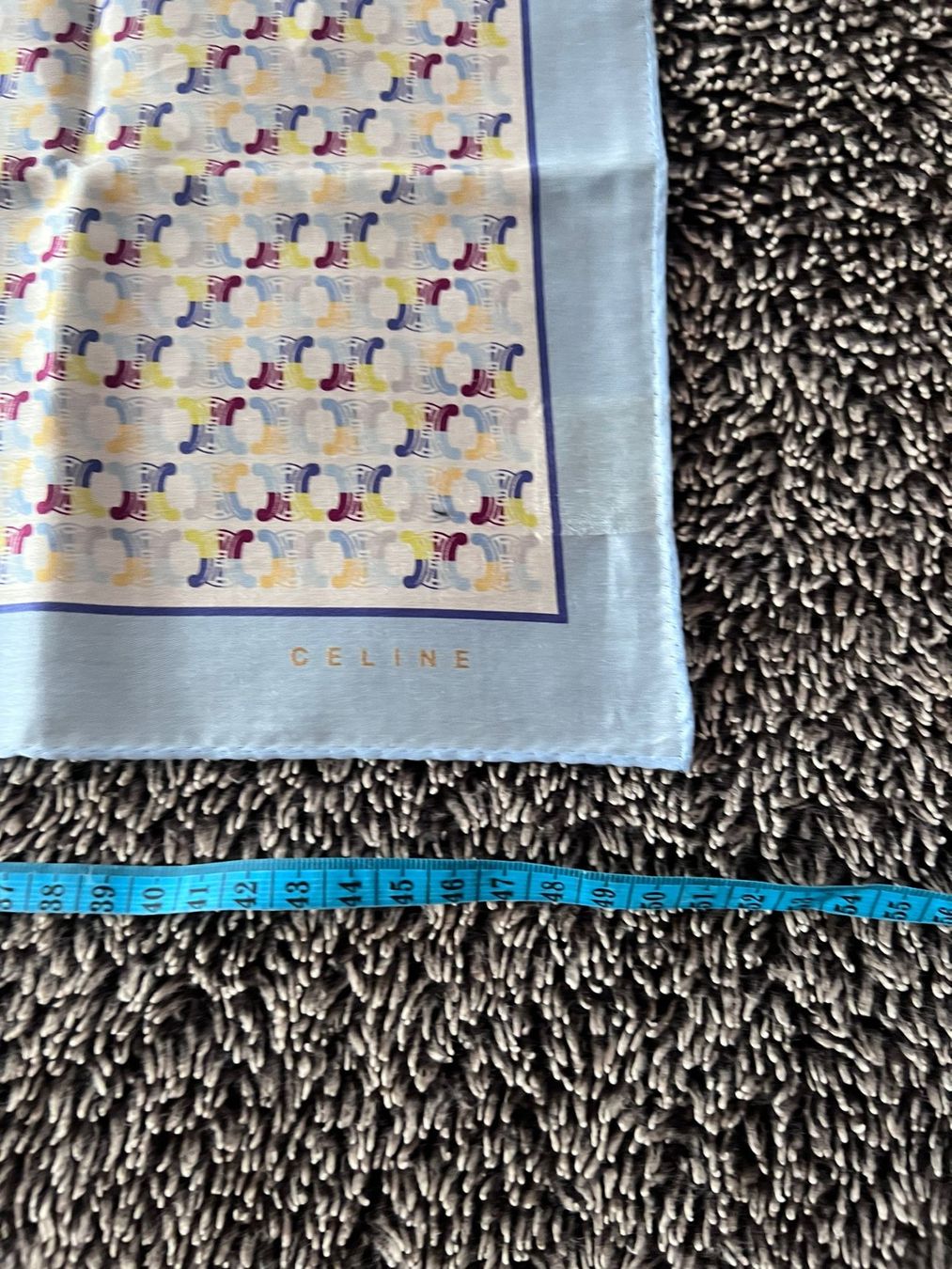 Celine Foulards, Tücher & Schals: Celine Baumwolltuch 50 x 50 cm Hellblau – Neu (gemäss Beschreibung) aus Winterthur von Dejv 2