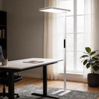 LED Büro Stehleuchte VEKOR - Weiss