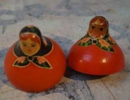 ⭐Vintage Kreisel im Matrjoschka-Stil – 2er Set
