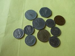 Irland, Konvolut alte Münzen