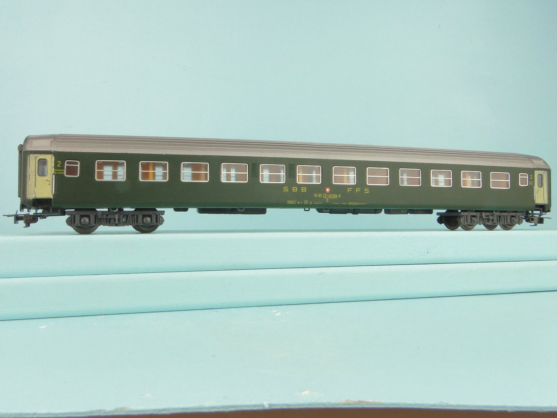 Liliput Modellini di ferrovie: Liliput 282 SBB RIC 2 Kl. – Usato da Bülach venduto da cann11 1