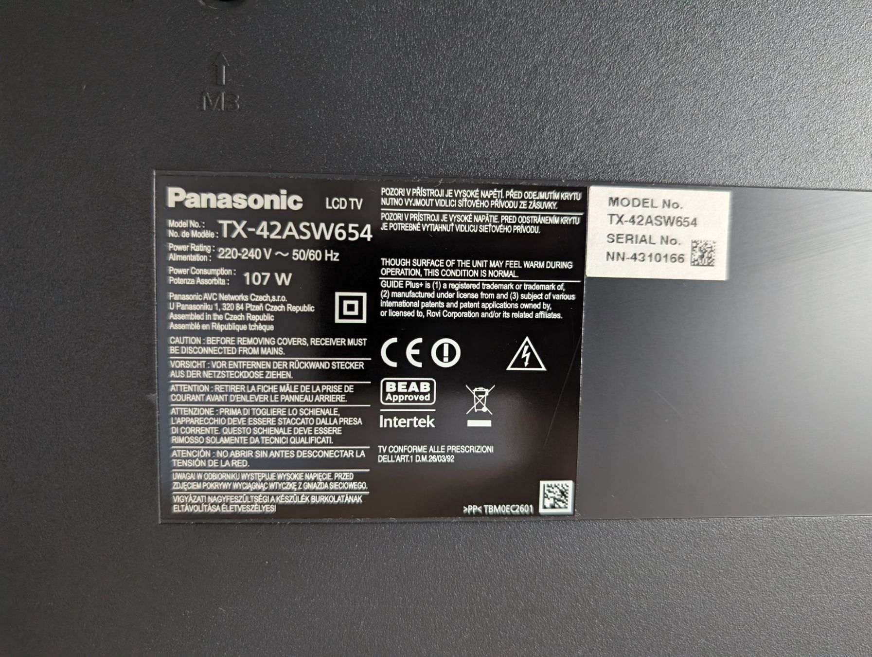 Panasonic Fernseher: Panasonic TX-42ASW654 – Gebraucht aus Zürich von kun_q5pg 2