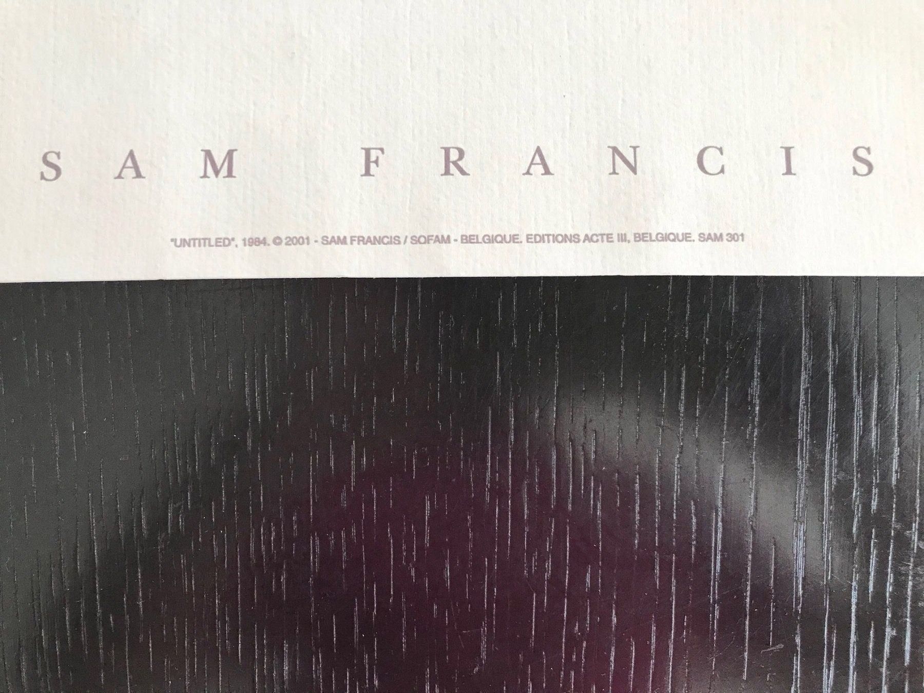Colori: Sam Francis "Untitled" – Usato da Orbe venduto da Watchivore 2