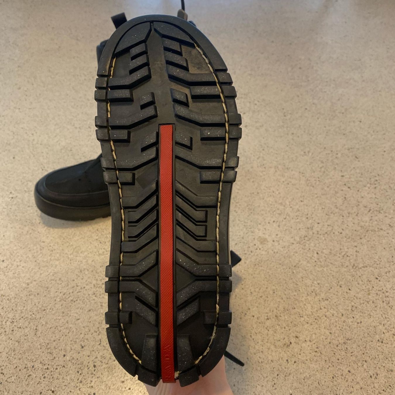 Prada Scarpe da uomo: Prada Übergangsstiefel, Schwarz, Grösse 37 – Usato da Au SG venduto da hac_sn68 2