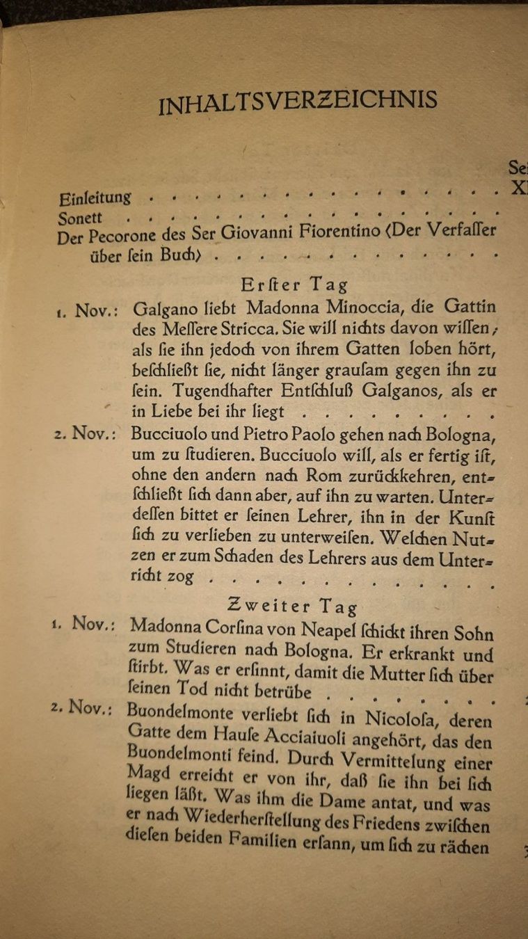 Libri: DIE 50 NOVELLEN DES PECORONE – Usato da zürich venduto da gabab 4