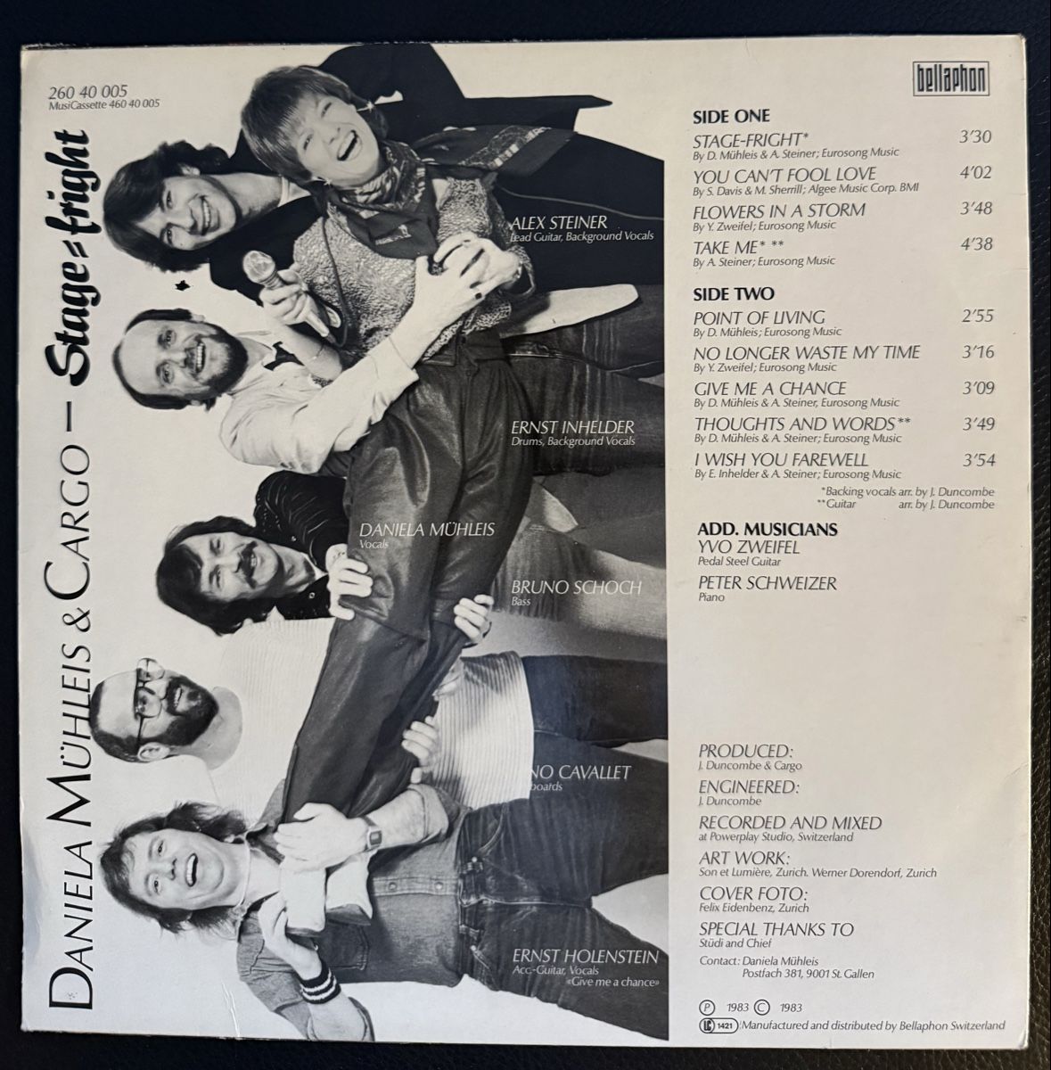 Dischi in vinile: Daniela Mühleis & Cargo - Stage Fright LP Schallplatte – Usato da Goldach venduto da Donpancho 1