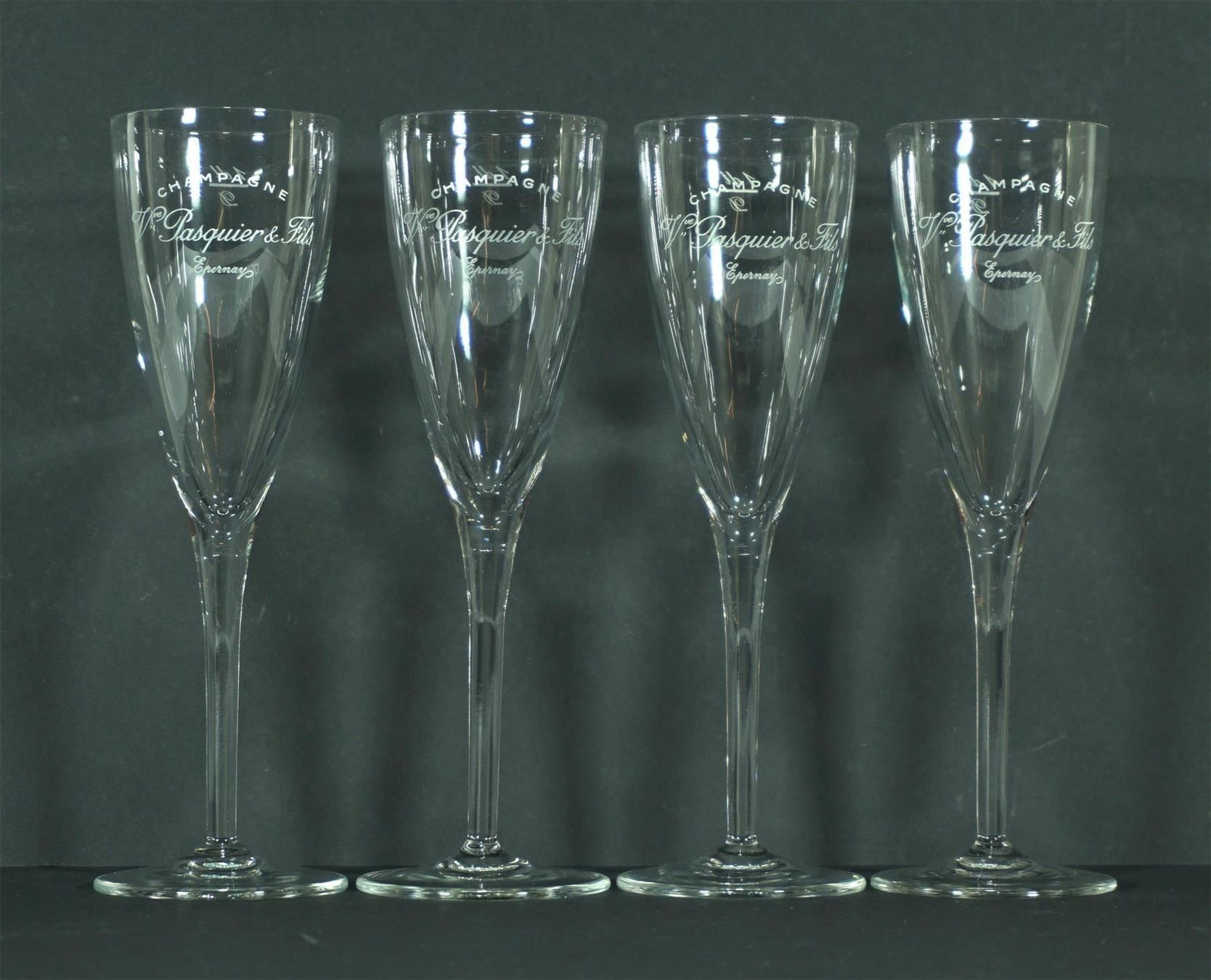 Bicchieri: 4 Champagner Gläser V. Pasquier & Fils – Usato da Meggen venduto da Brockitare
