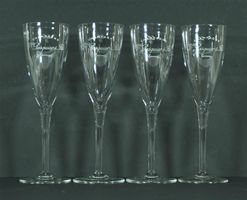 4 Champagner Gläser V. Pasquier & Fils