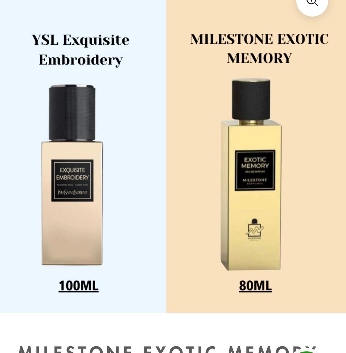 Profumi & Eau de Toilette: MILESTONE EXOTIC MEMORY 5ML(YSL Exquisite Embroidery Dupe) – Usato da Zürich venduto da deruja 2