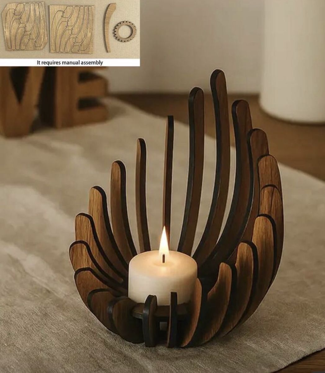 Bougeoirs: Einzigartiger Kerzenhalter aus Holz! – Neuf avec emballage d'origine à Emmenbrücke par ShopDirect