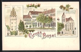 Litho Basel, St. Alban-Thor, St. Albanst
