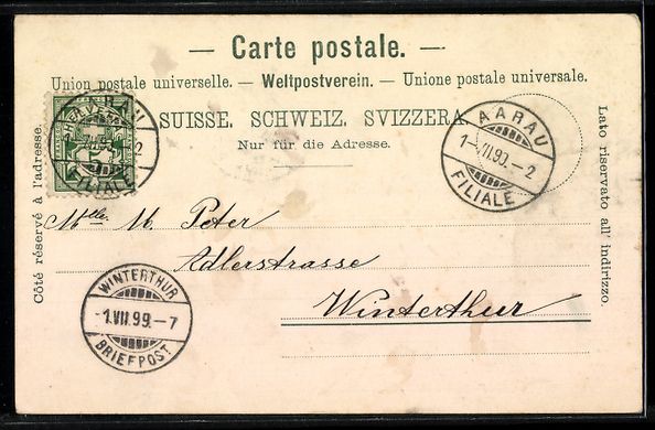 Cartoline postali: AK Aarau, Gewerbemuseum – Usato da Berlin venduto da bartko-reher 1