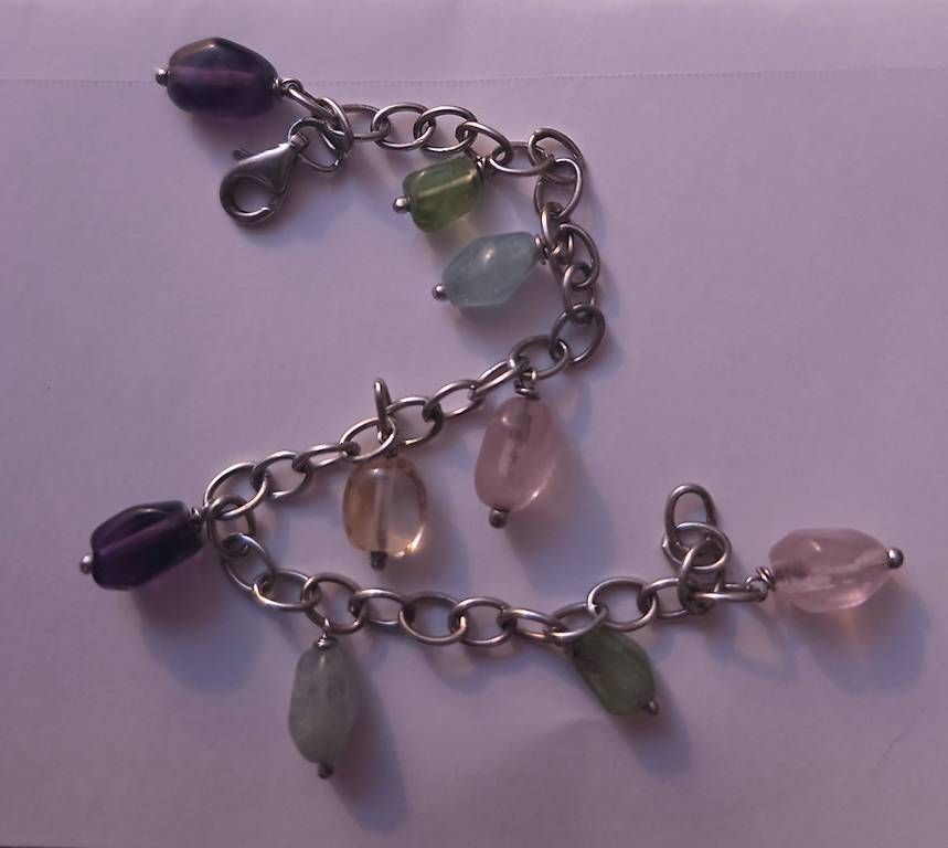 Bracelets: Bracelet en argent avec breloques – D'occasion à Petit-Lancy par ZazouB 1