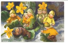 Künstlerin: Mili Weber No 45 - Wichtelkinder am Bach