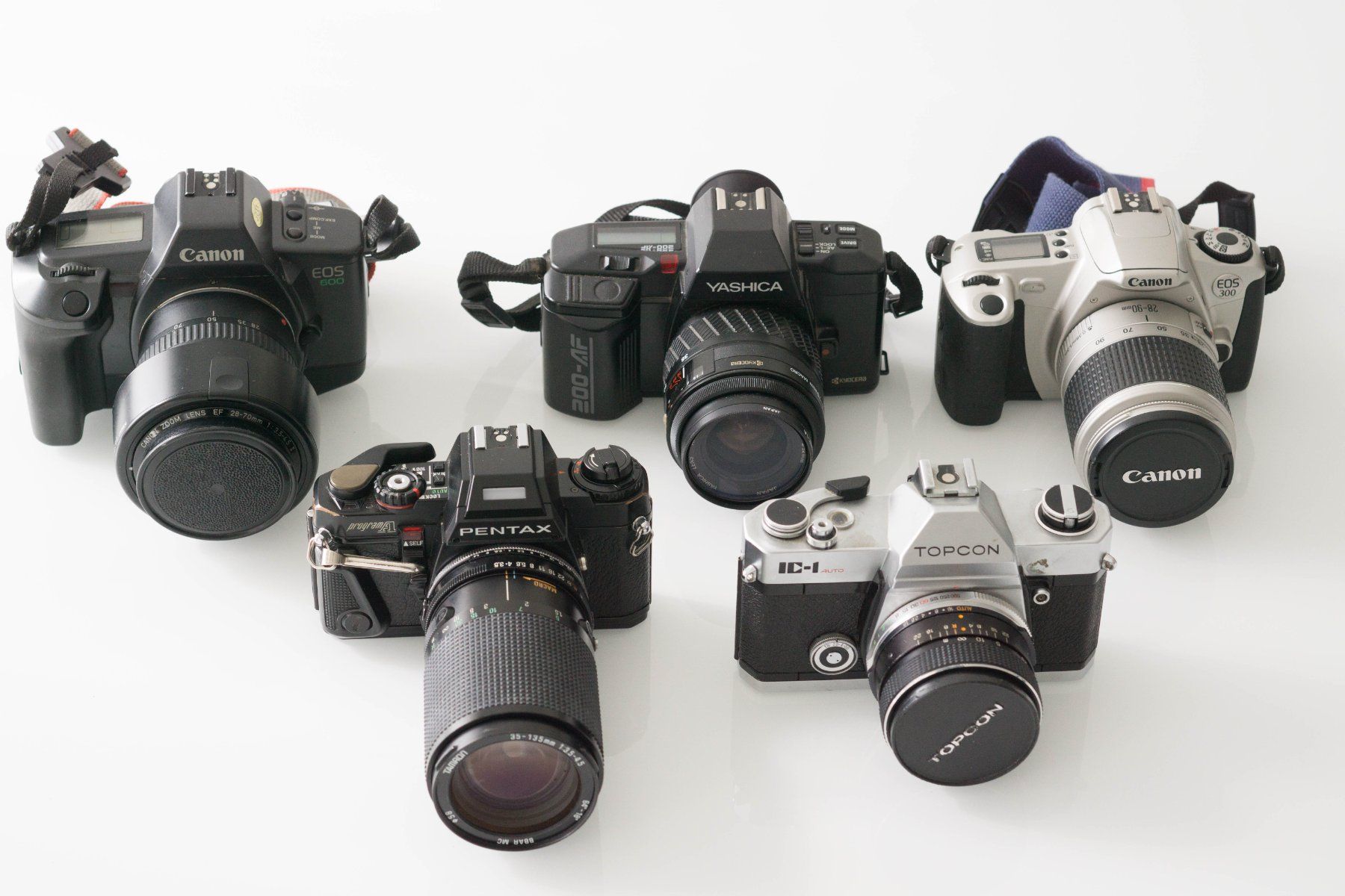 Canon Kamera: 📸 Konvolut 5 Vintage Analog-Spiegelreflexkameras – Gebraucht aus Thörishaus von vintagger