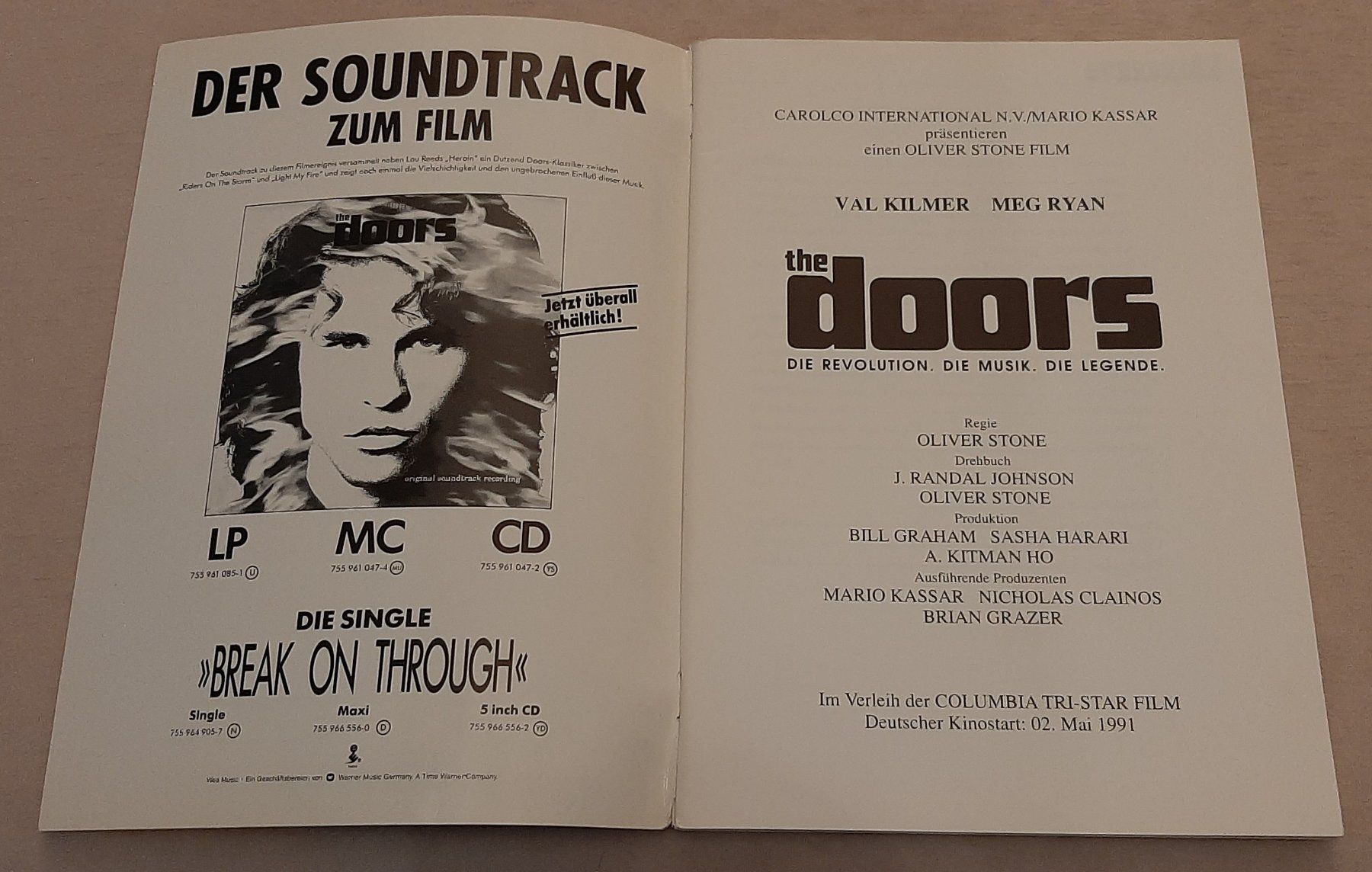 Libri: The Doors Pressbook - Presseheft – Usato da Vernier venduto da assfc 1