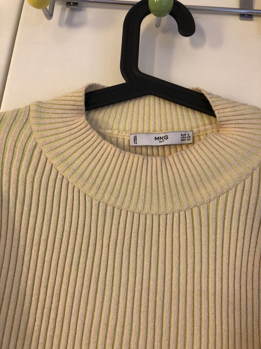 Mango Maglioni & Felpe: Toller Pullover von Mango Beige/Neongelb – Usato da Zürich venduto da aurelia_nater 1