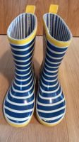 Kinder Gummistiefel blau gelb gestreift Grösse 26