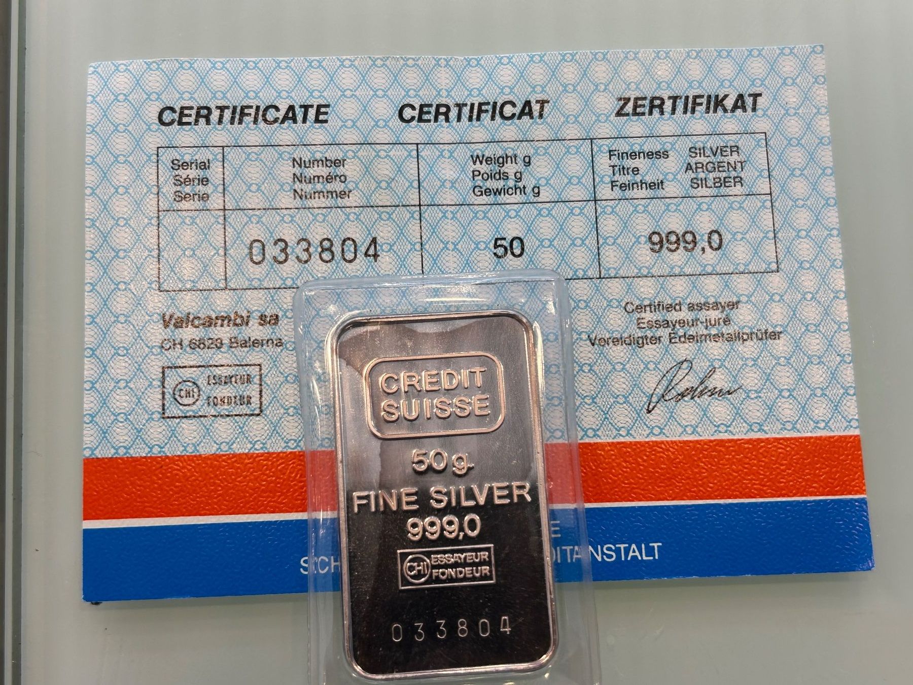 Métaux précieux: 50 gramm silber barren – D'occasion à herisau par hb_gold